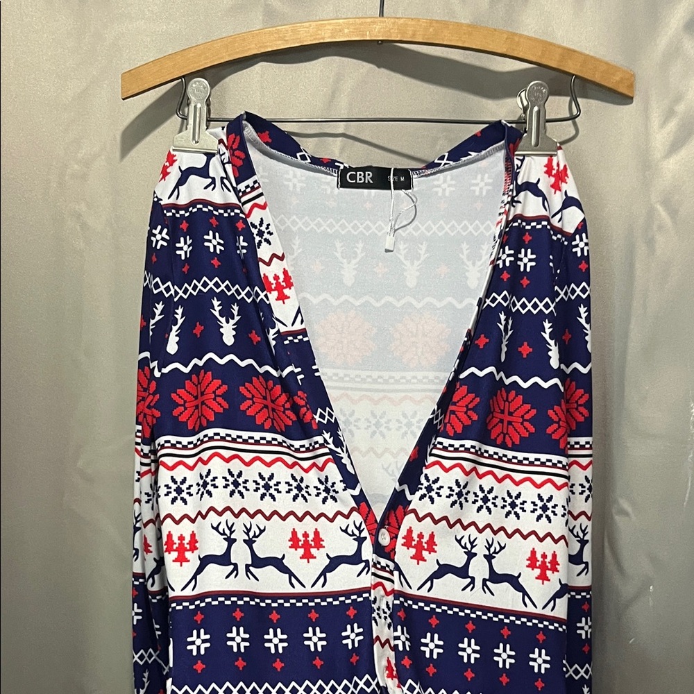 CBR Festive Reindeer Print jumpsuit